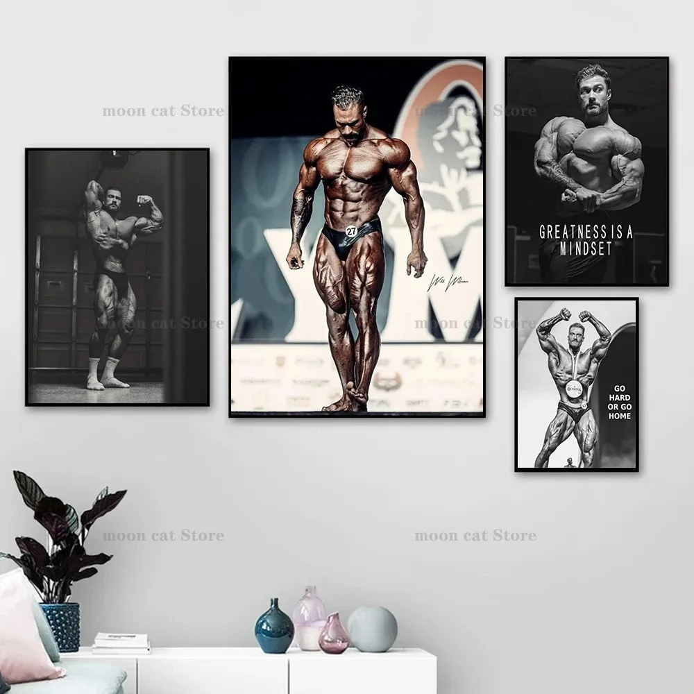 Sports Equipment Poster - Tuval Boyama Chris Bumstead Vücut Geliştirmeci