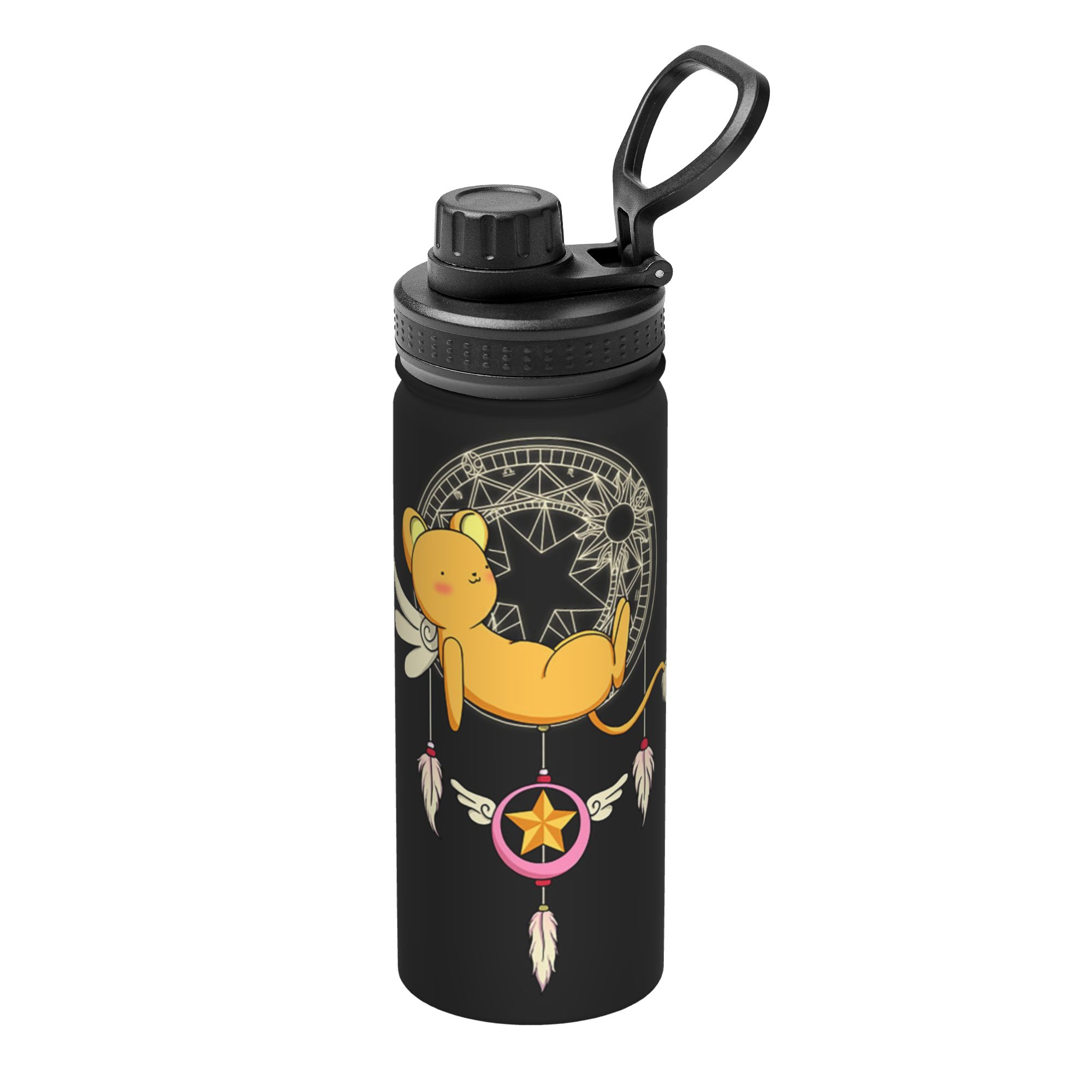 Sports Water Bottle Insulated - Cardcaptor Sakura Anime 18OZ Spor Termoslu