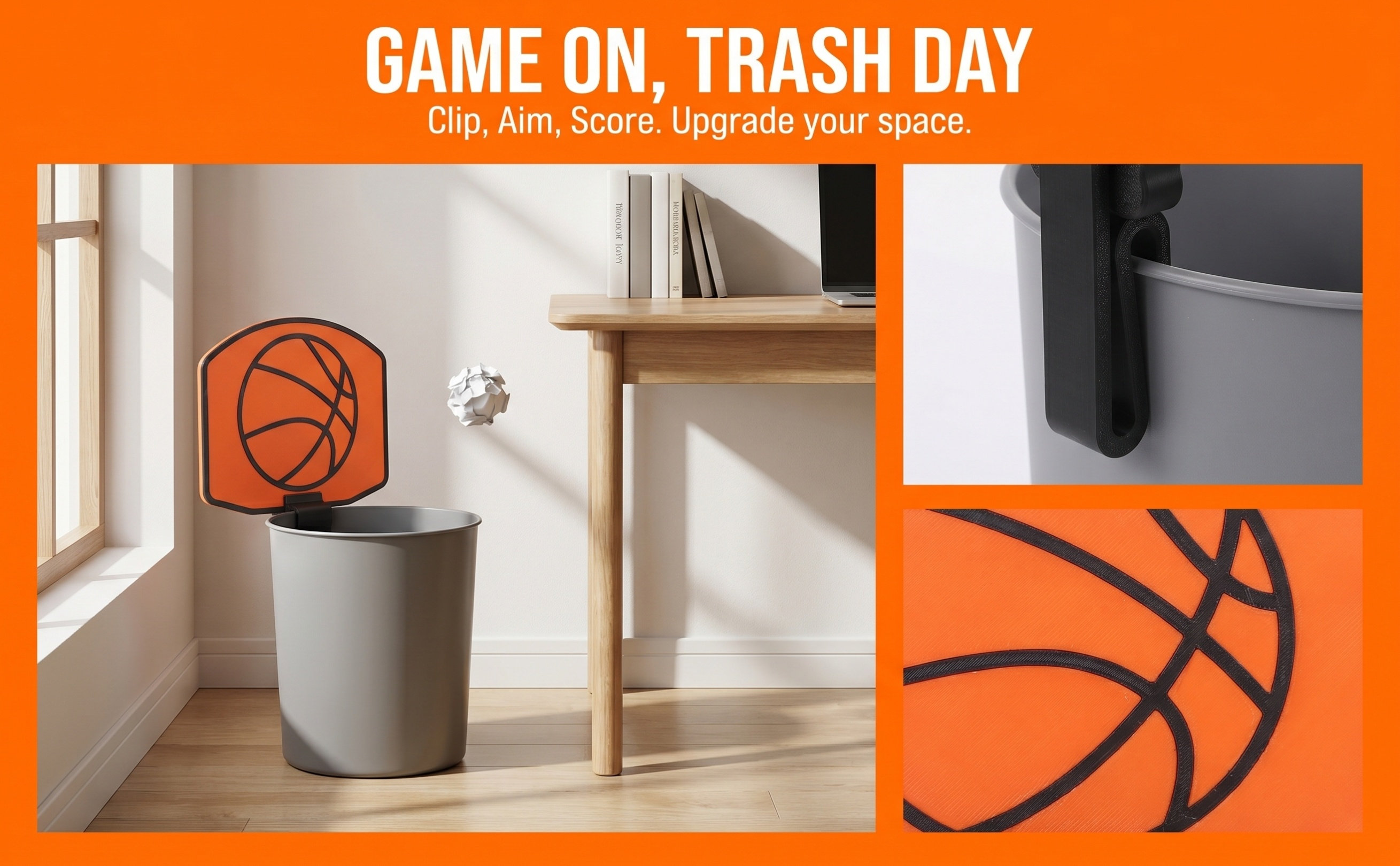 Basketball Hoop - Ofis Yatak Odası İç Mekan Çöp