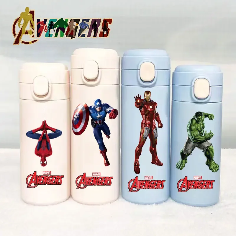 Sports Water Bottle Insulated - Marvel Termal Bardak 320ml/420ml, Avengers Temalı,